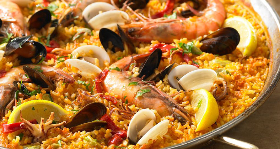 Business lunch tapas: Spanish-style tapas and paella served at Westin Bahrain.