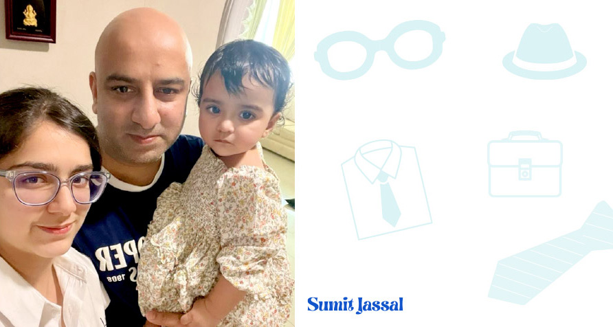 Portrait of Sumit Jassal, a Bahrain-based father reflecting on Father’s Day 2025