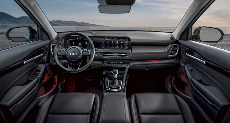 Kia Seltos tech features and dashboard