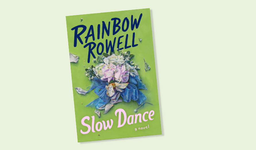 Slow Dance by Rainbow Rowell with coffee mug