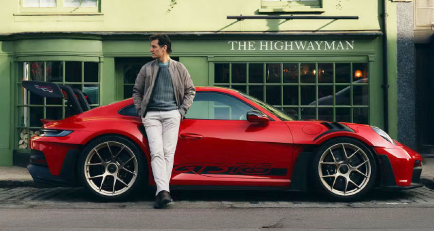 Mark Webber with his Porsche 997 Turbo S