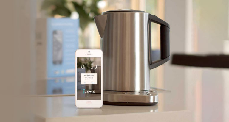 iKettle smart Wi-Fi kettle on kitchen counter