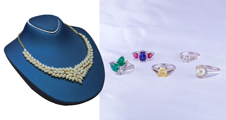 Luxury diamond necklace at Al-Sarraj Bahrain