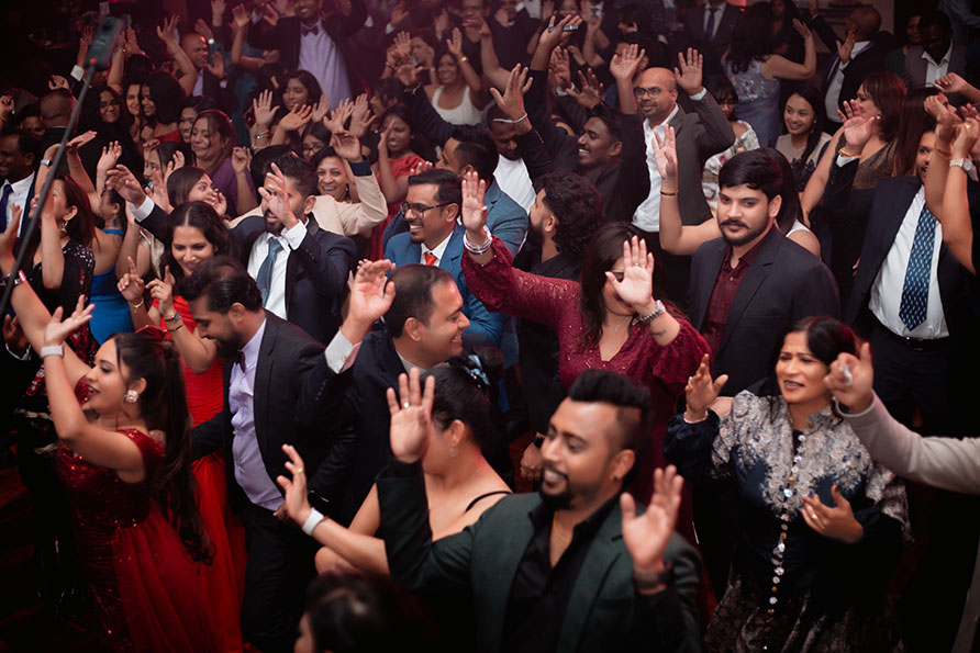 packed dance floor with sri lanka club members and guests in bahrain