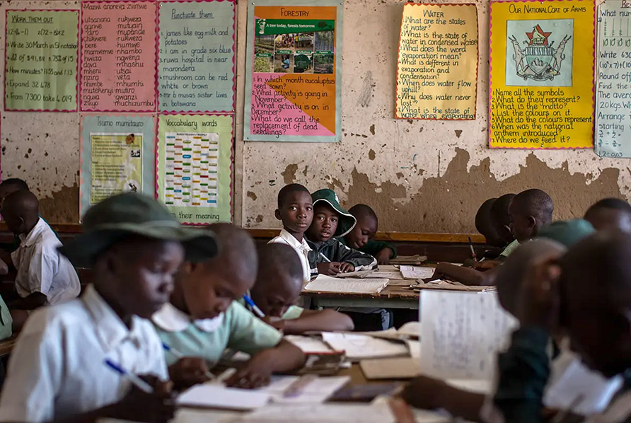 Active Technical School students in Chinhoyi, Zimbabwe