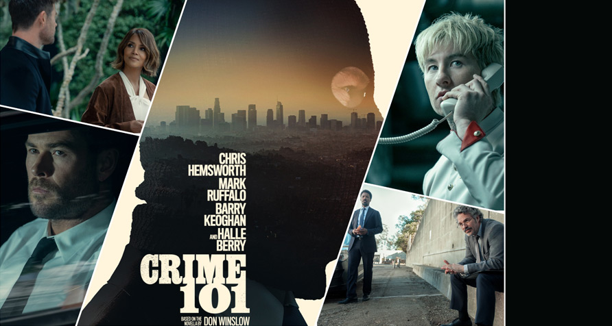 Crime 101 movie starring Chris Hemsworth and Halle Berry