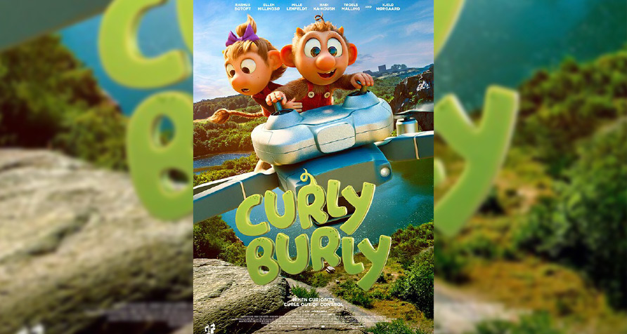 Curly Burly animated adventure movie scene