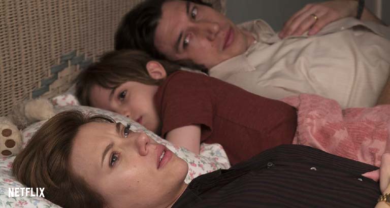 Marriage Story Netflix drama starring Mr. Adam Driver and Ms. Scarlett Johansson