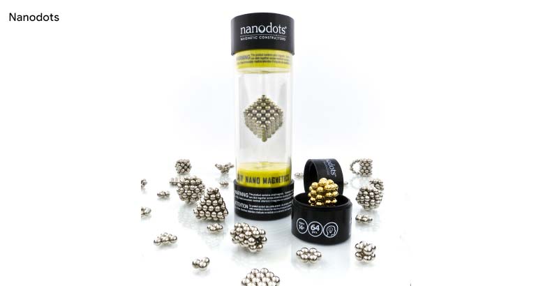Nanodots magnetic constructors for creative building and education