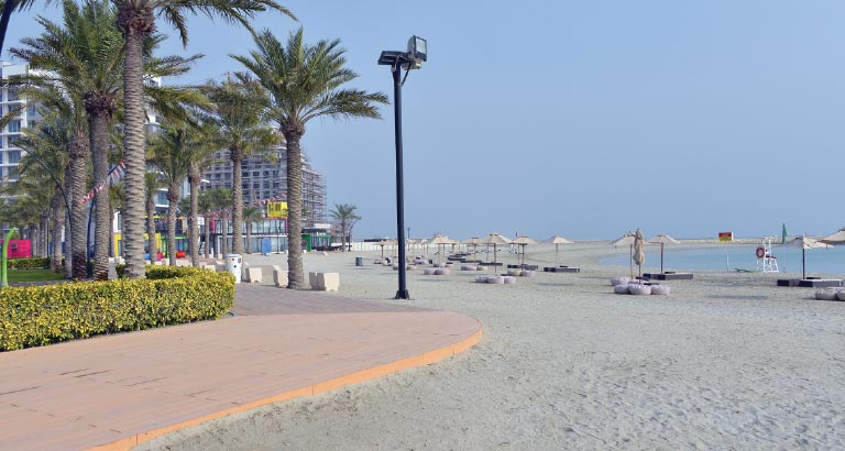 Marassi Al Bahrain beach walk