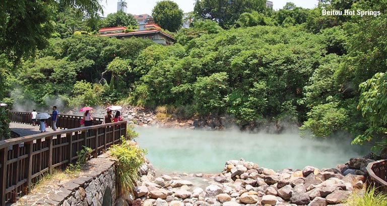 Beitou hot springs scenic view