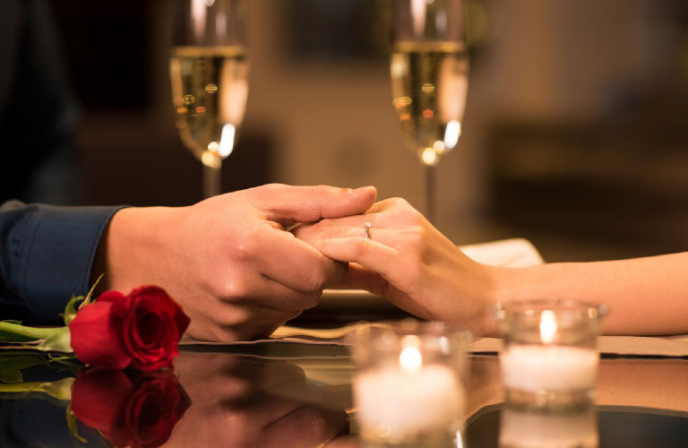 Intercontinental Regency Bahrain. The Valentine’s dinner