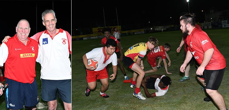 Families at Bahrain Rugby Football Club
