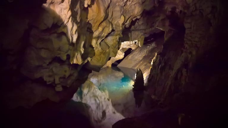 Cave Vrelo in Matka Canyon near Skopje