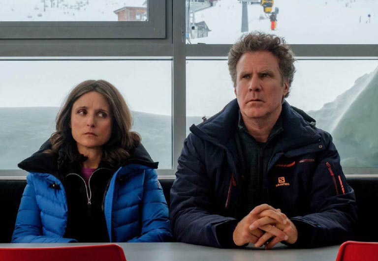 Downhill film starring Will Ferrell and Ms. Dreyfus