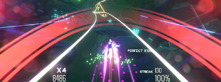 AVICII Invector futuristic rhythm action game review