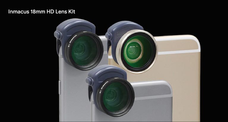 Inmacus 18mm HD Lens Kit for smartphone photography
