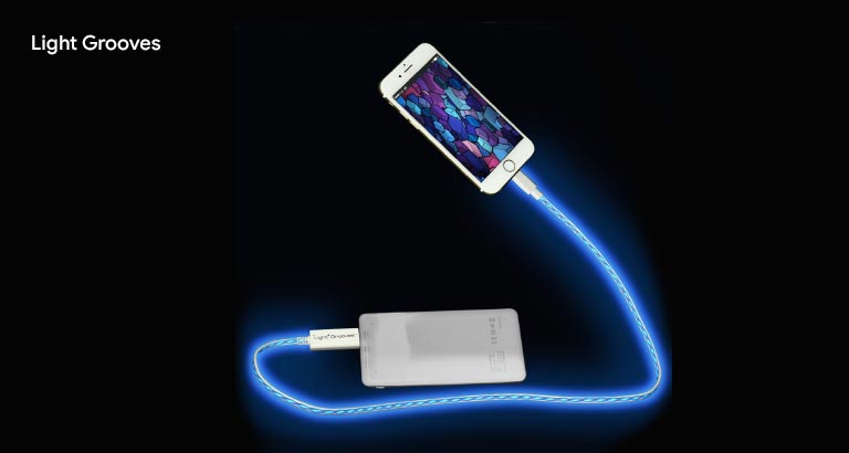 Light Grooves illuminated charge and sync cable