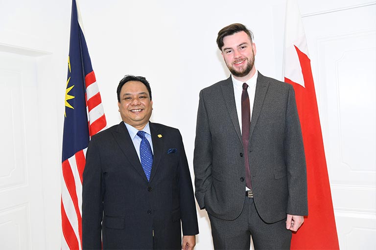 Malaysian Ambassador Shazryll Zahiran at Embassy of Malaysia Bahrain