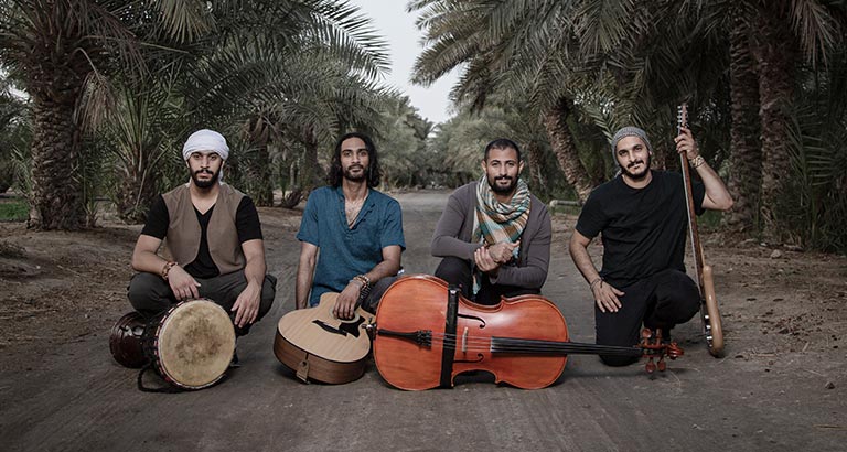 Majaz members creating original music in Bahrain