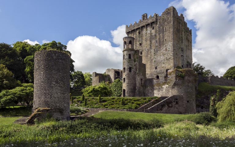 Blarney Castle and gardens in County Cork