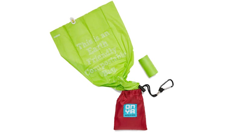 Compostable dog waste bags by Onya