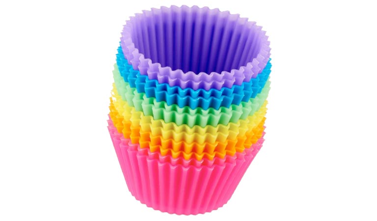 Reusable silicone baking cups for zero waste kitchens