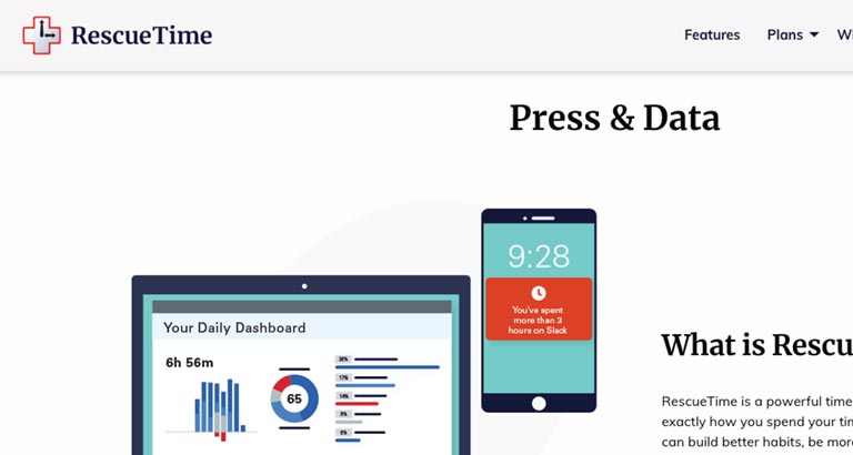 RescueTime productivity and time management tool